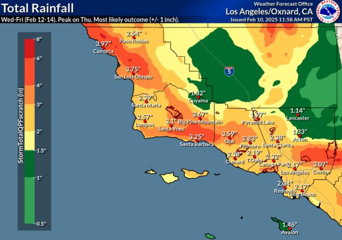 La tormenta afectará a diferentes sectores de California