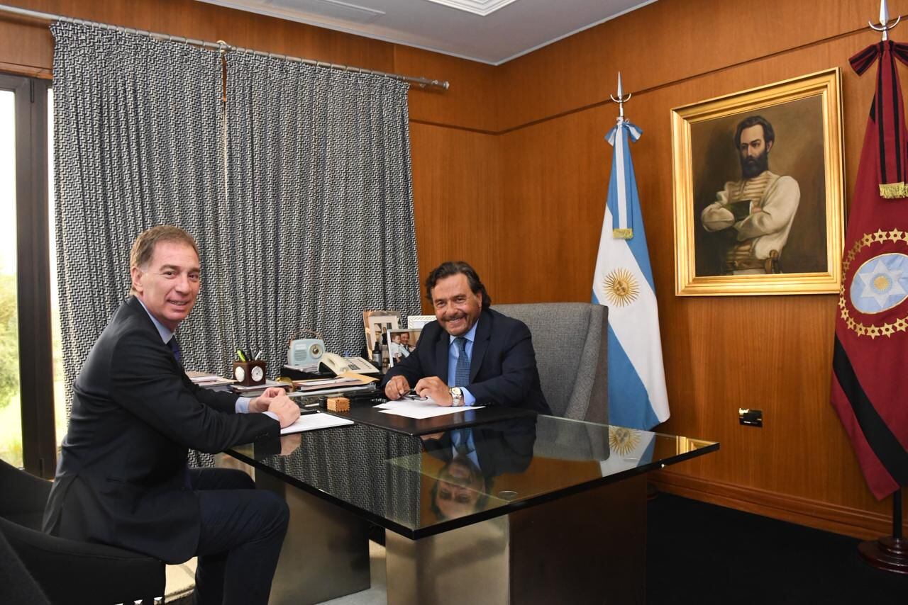 Santilli visitó al gobernador de Salta, Gustavo Sáenz, en busca de apoyo para la reforma laboral