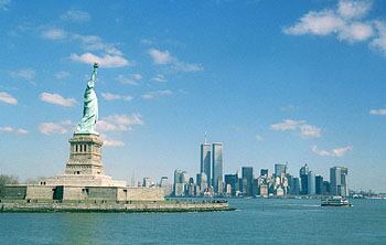 Durante el paseo en ferry a la Estatua de la Libertad se obtiene una de las mejores vistas de la ciudad
