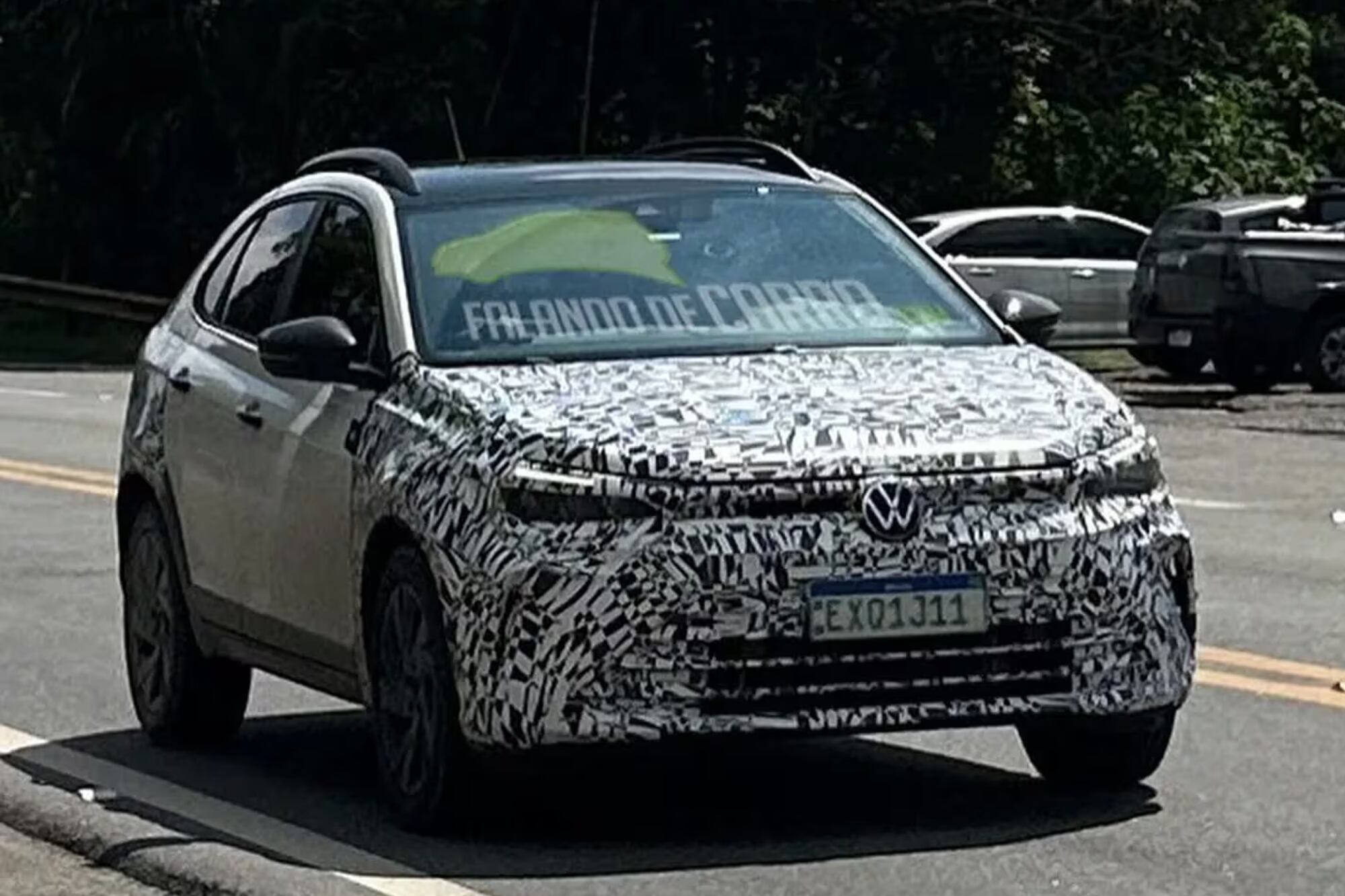 El Nivus 2025 que se estrenaría en Brasil en el último trimestre del año