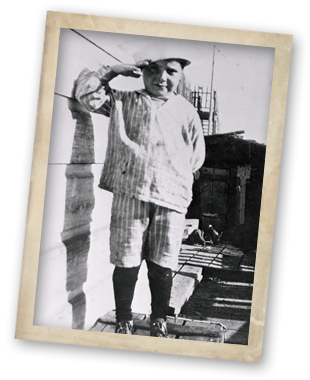La foto más antigua de Joe DiMaggio, cuando tenía apenas 3 años