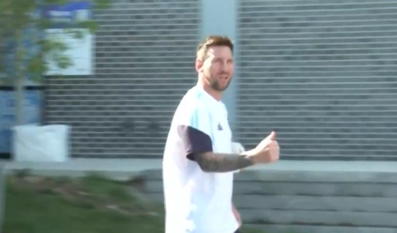 Lionel Messi se entrenó con la selección argentina por primera vez en Kansas y planifica los pasos hasta el Mundial