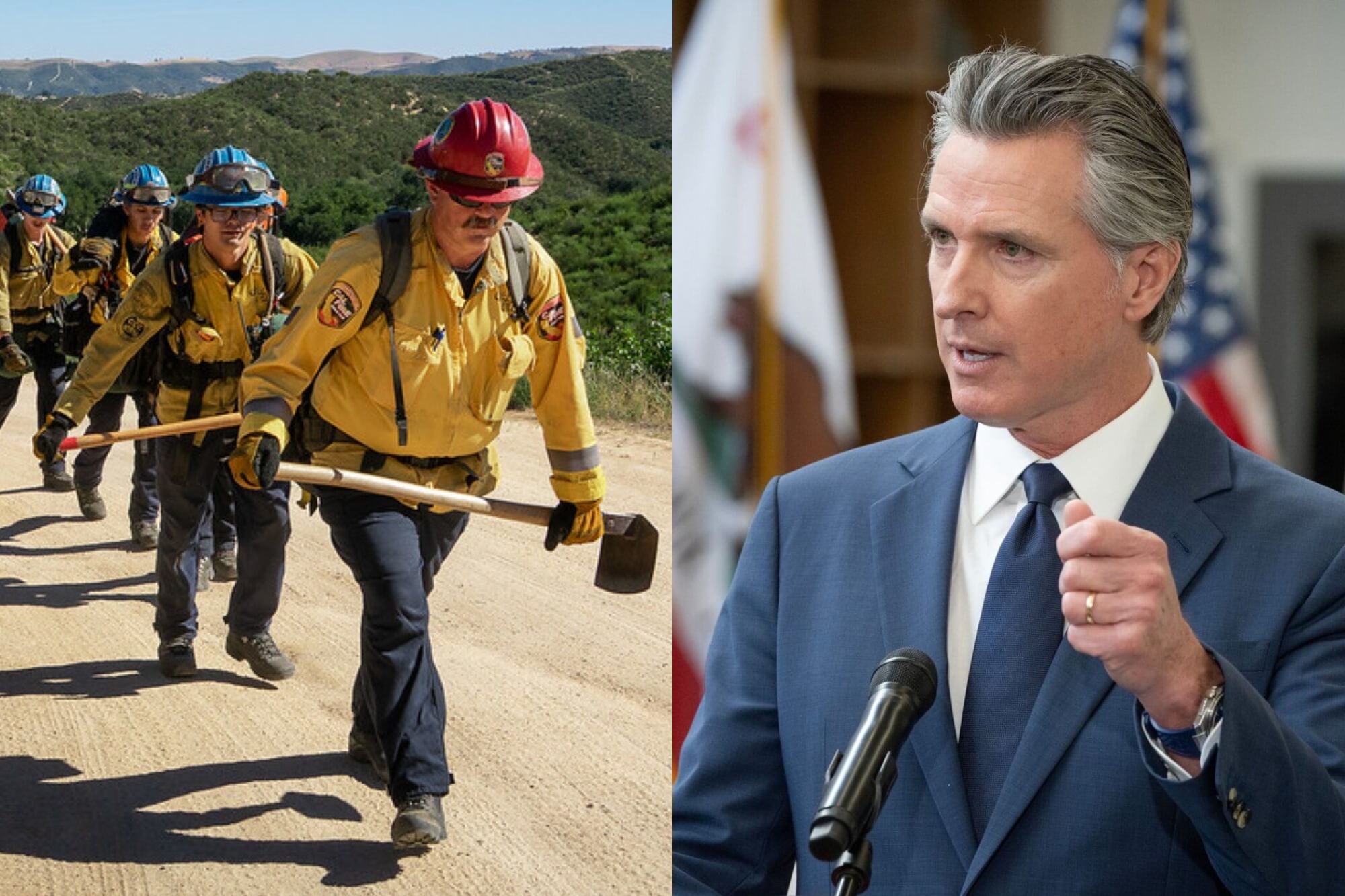 California busca trabajadores contra los incendios forestales: el anuncio de Newsom sobre 1000 puestos de trabajo