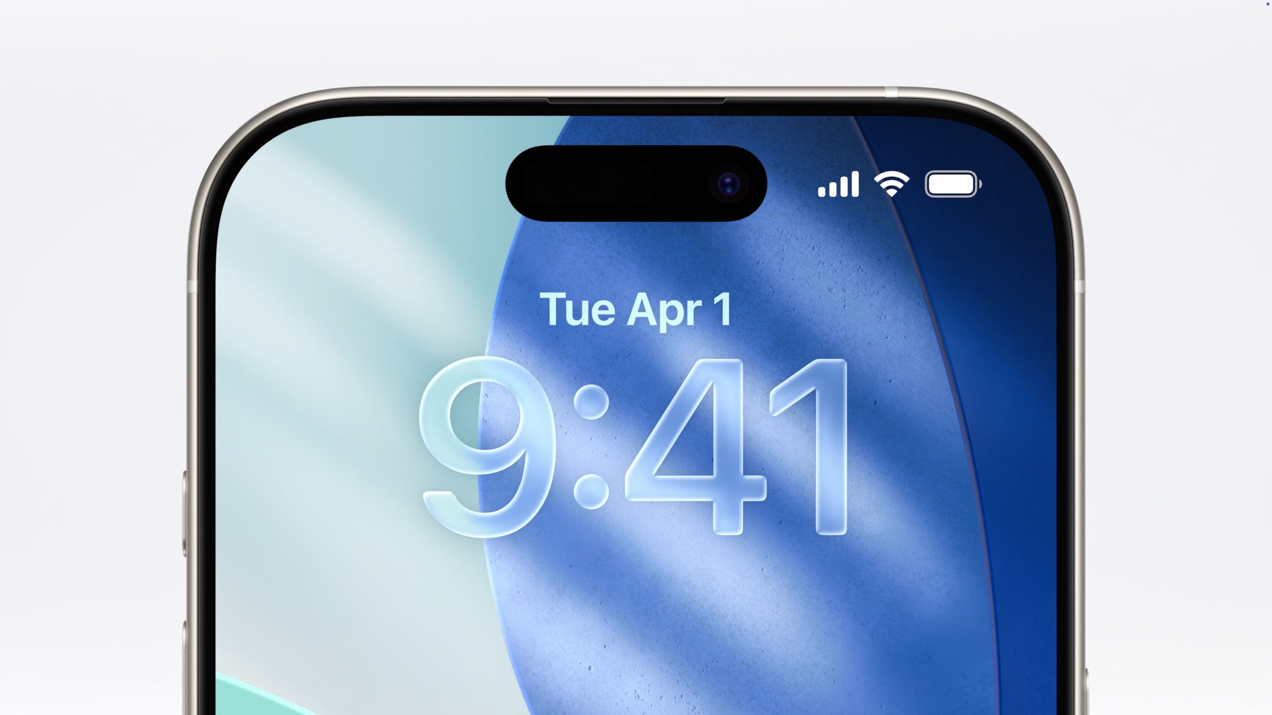 Un ejemplo de cómo se ve iOS 26 con Liquid Glass