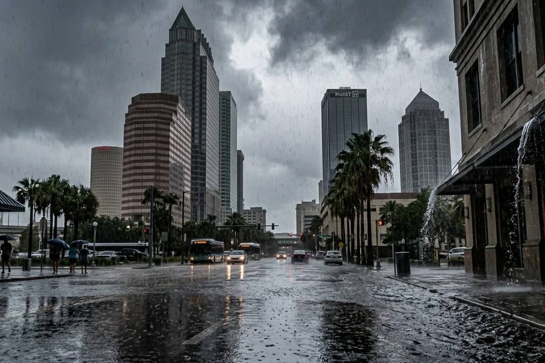 El corredor entre el noreste de Texas y el norte de Florida está bajo vigilancia por lluvias intensas