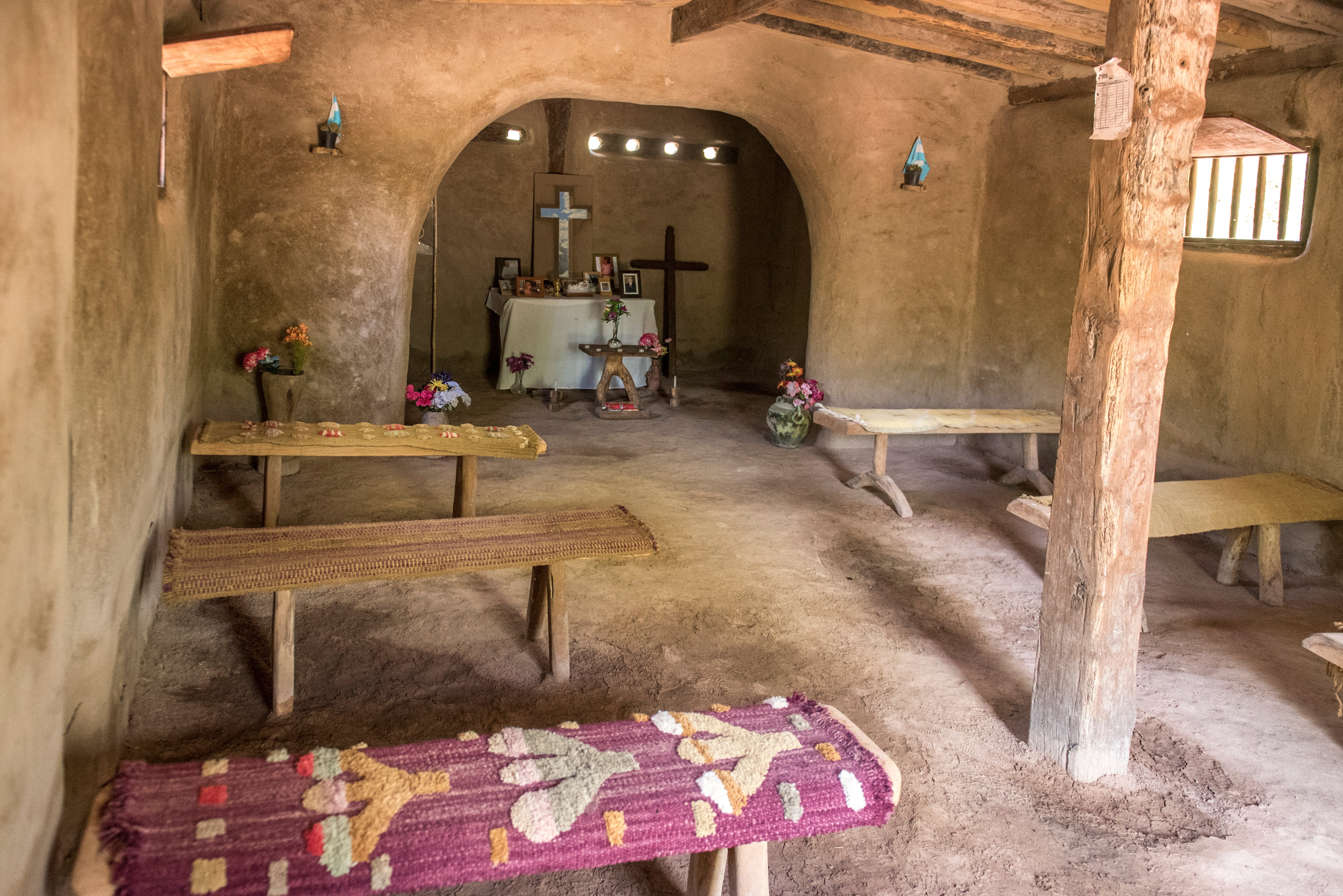 Interior de la capilla de Quimili Paso