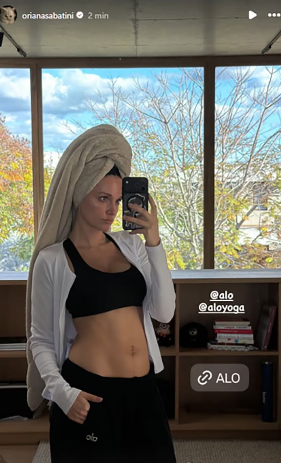 La cantante y modelo dejó ver que volvió a pisar el gimnasio con fuerza y disciplina (Foto: Instagram/@orianasabatini)