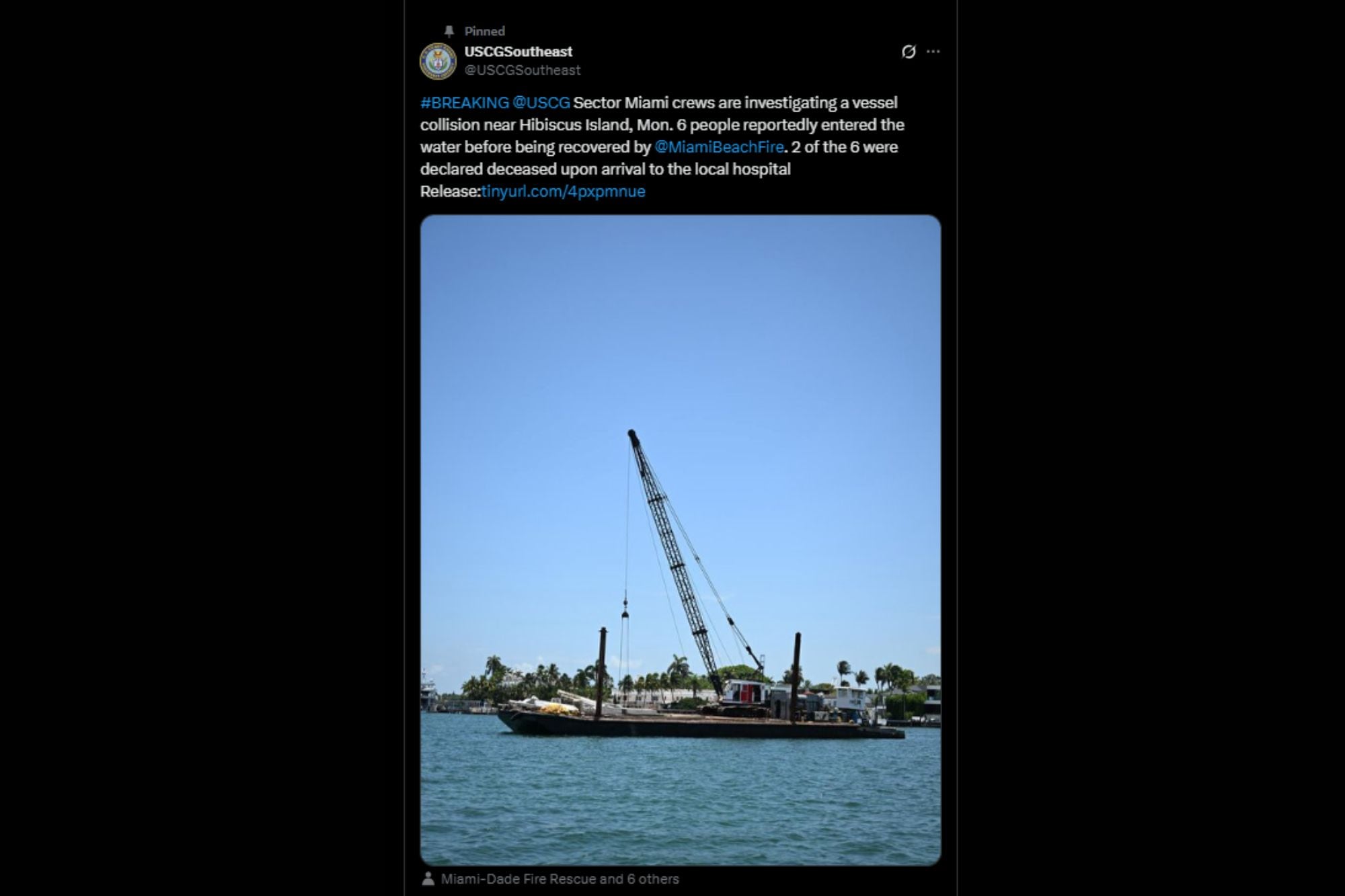 El comunicado oficial del organismo estadounidense