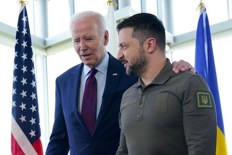 El gobierno de Joe Biden fue uno de los principales soportes del presidente ucraniano Volodimir Zelensky.