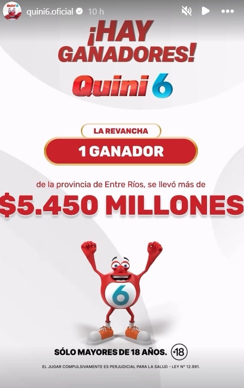Hubo un ganador en la modalidad