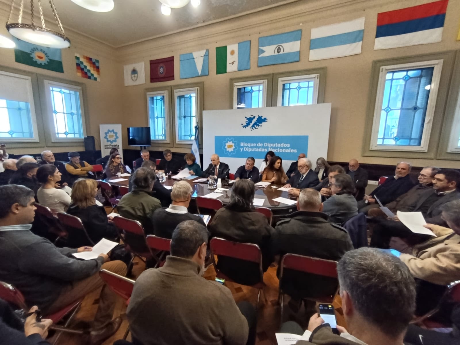 La reunión de la CTA en la Cámara de Diputados
