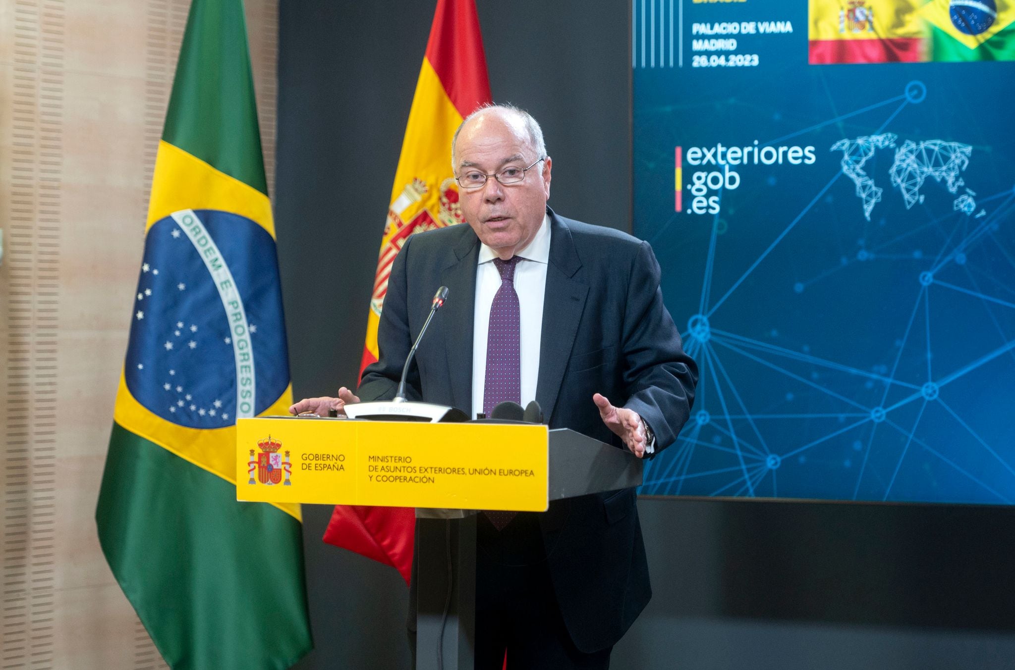 El ministro de Relaciones Exteriores brasileño, Mauro Vieira