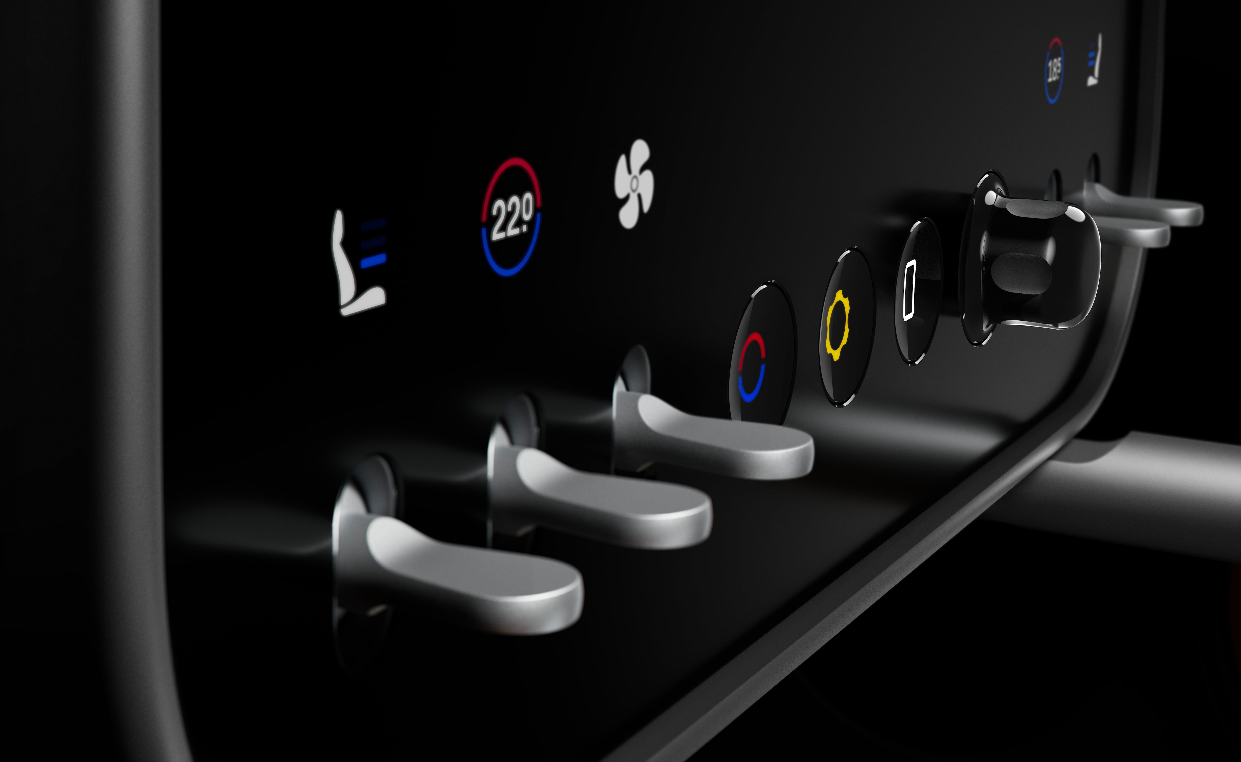 Los botones físicos siguen presentes para muchas funciones del modelo