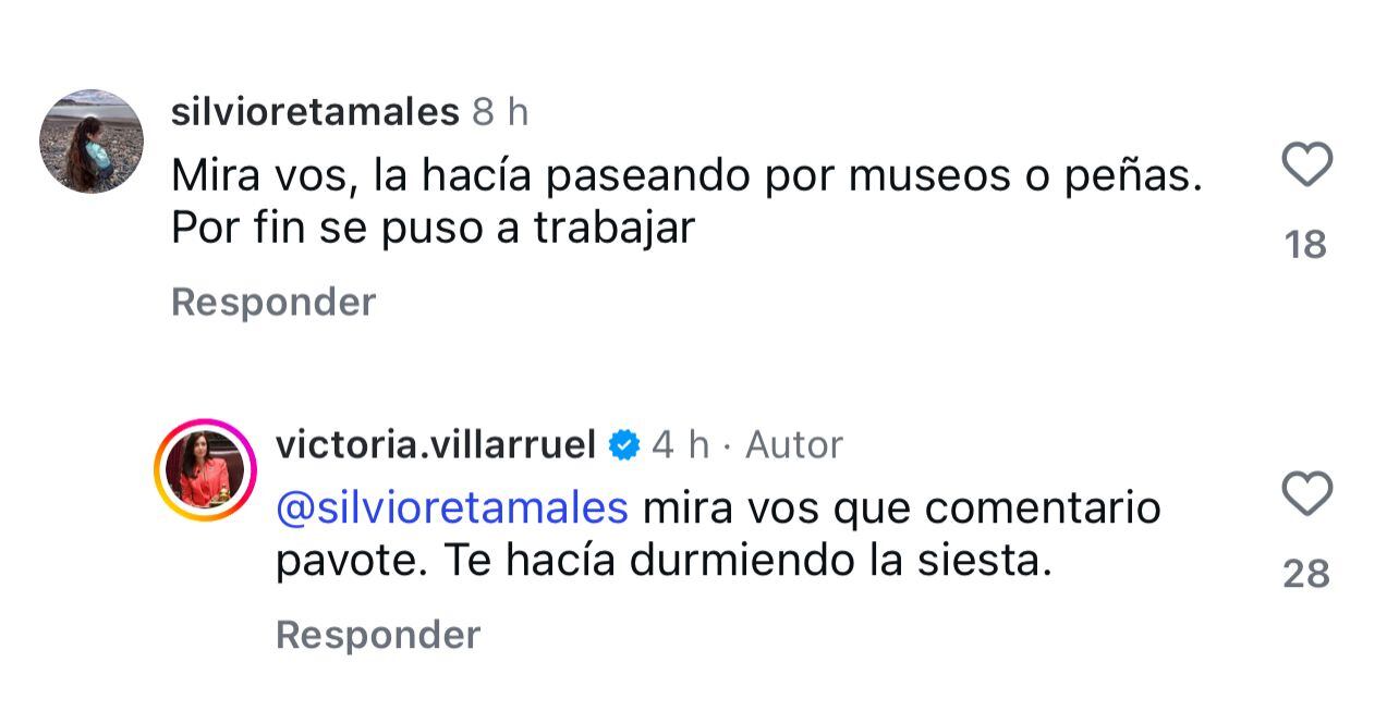 Las réplicas de Villarruel