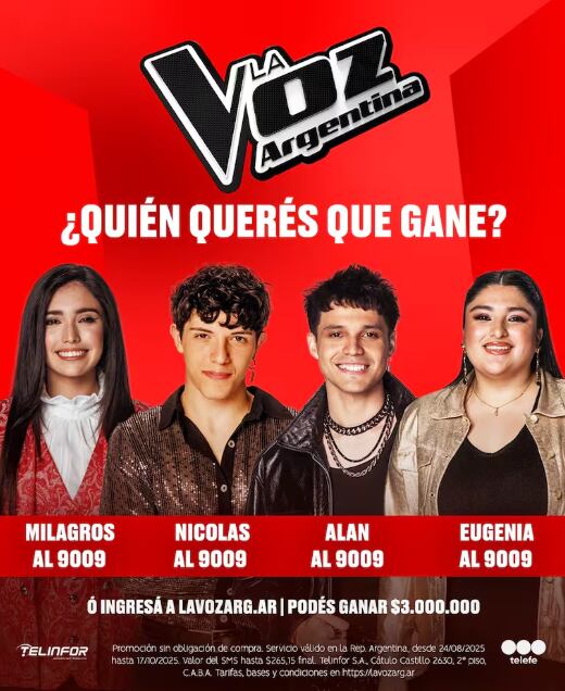 Solo uno de los participantes se coronará en el concurso (Foto: Telefe)