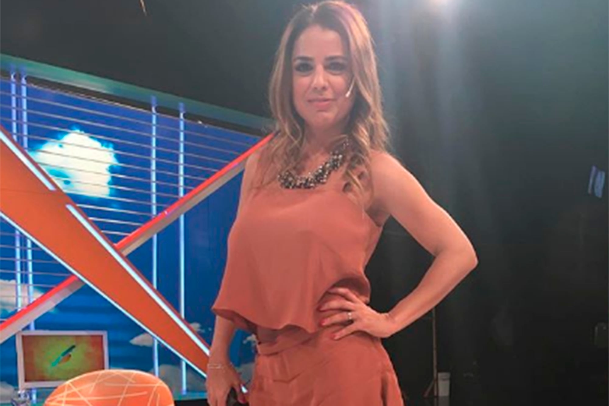 Marina Calabró en su paso por Intrusos