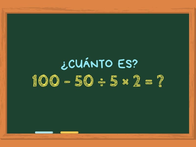 Si olvidamos el orden estricto de las operaciones, esto puede llevarnos a un error garrafal