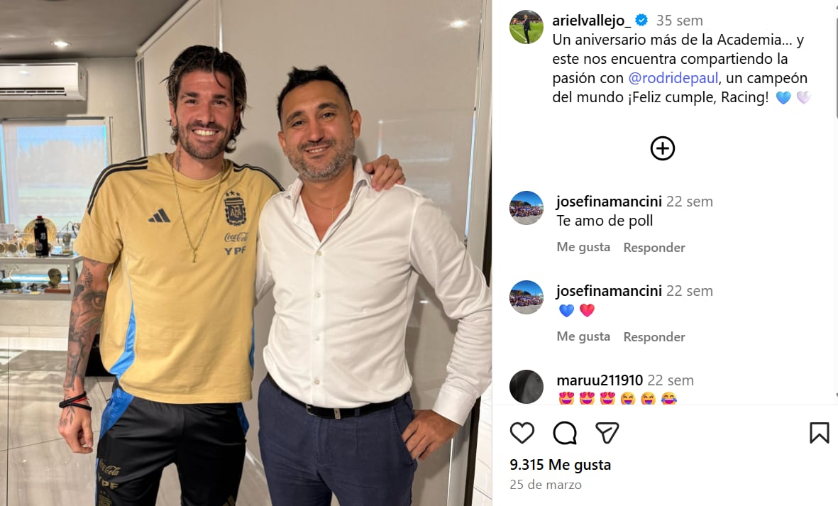 Ariel Vallejo y Rodrigo De Paul