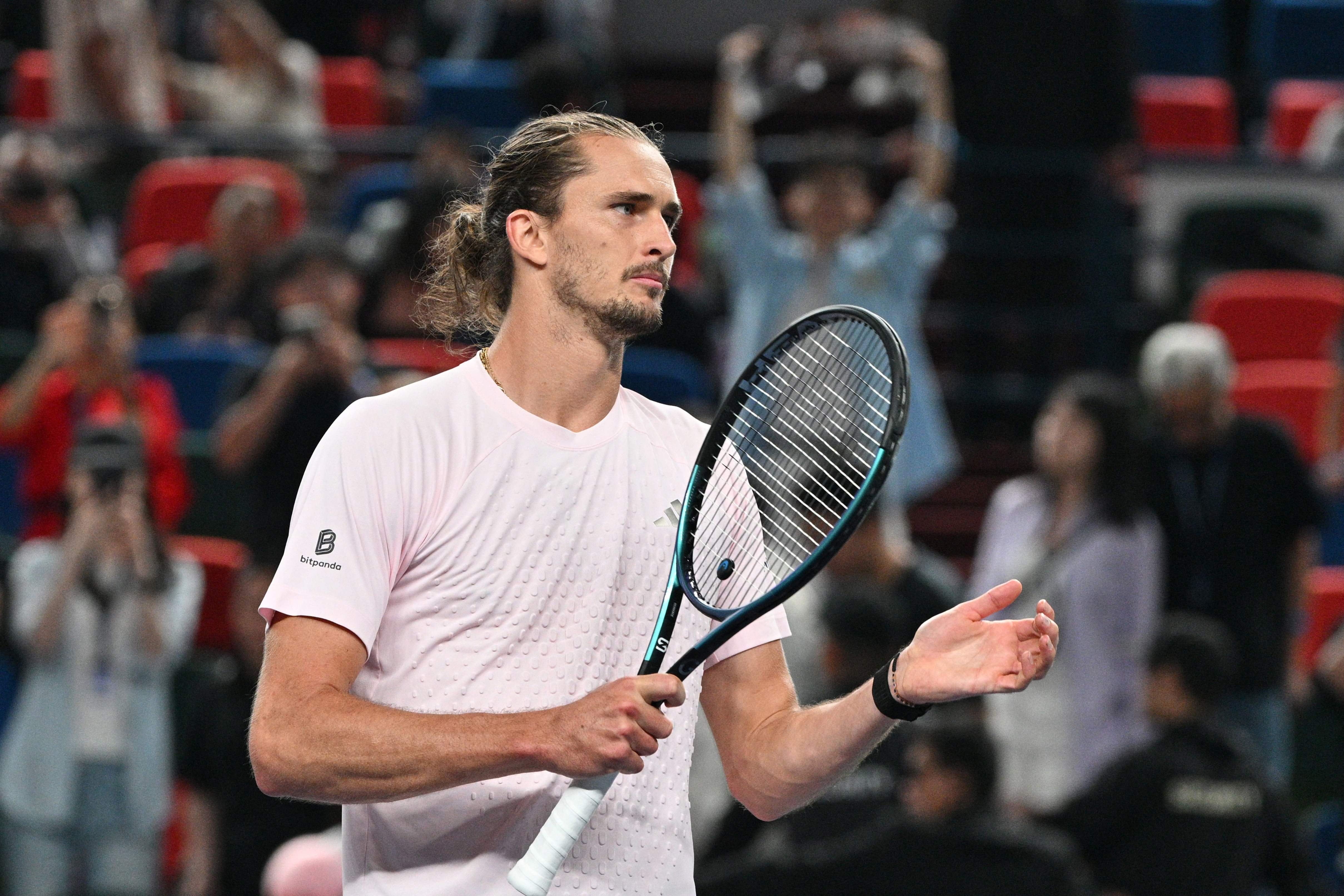 El alemán Alexander Zverev es el máximo favorito en Shanghai (Photo by Hector RETAMAL / AFP)
