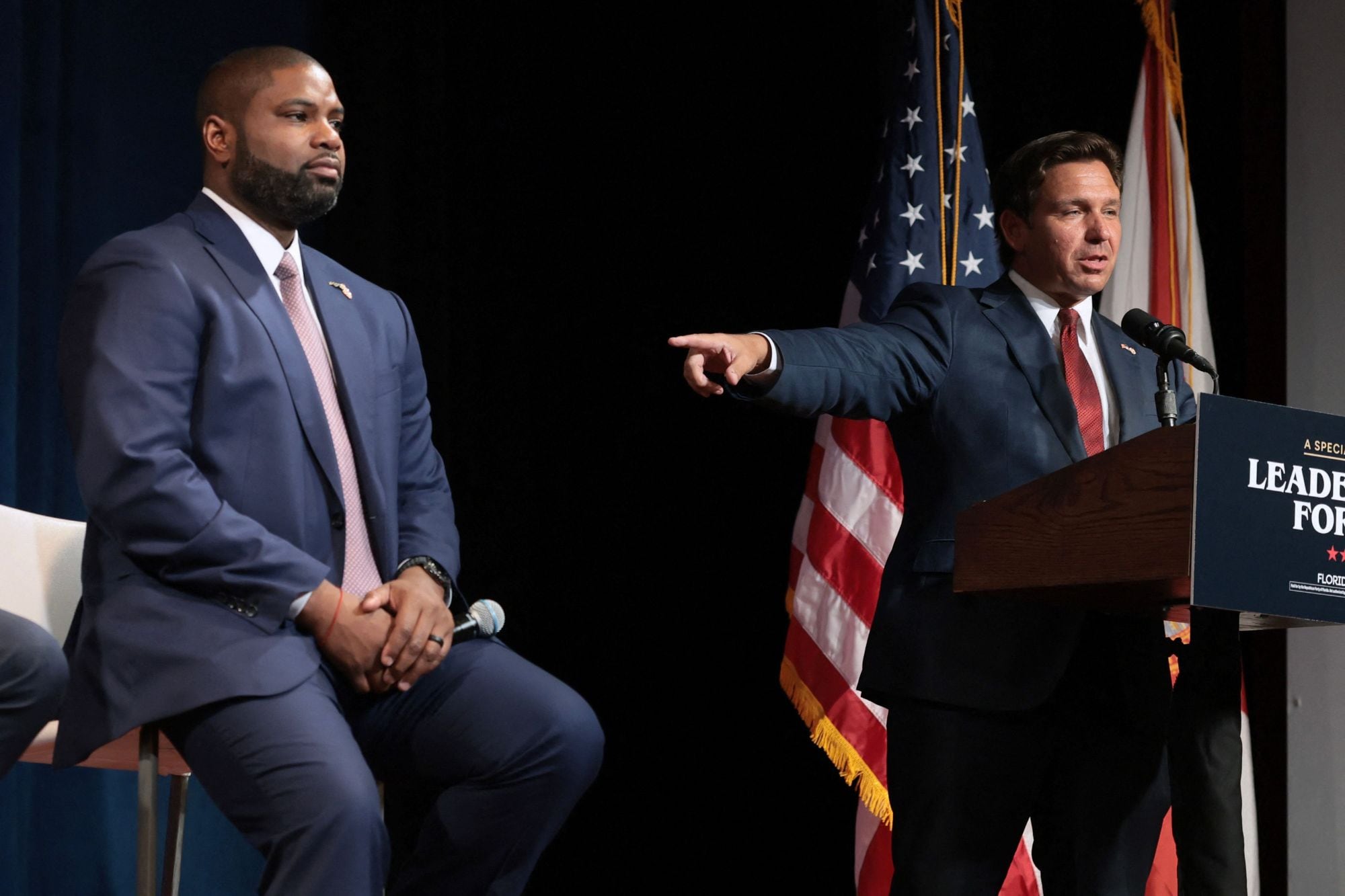 El gobernador de Florida, Ron DeSantis, presentó a Byron Donalds y a los demás candidatos republicanos de 2026 como el