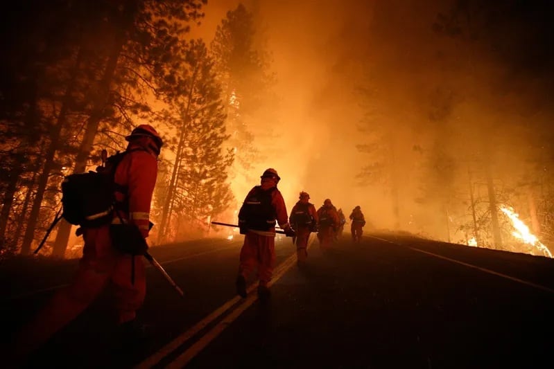 Así está la situación de los incendios en California
