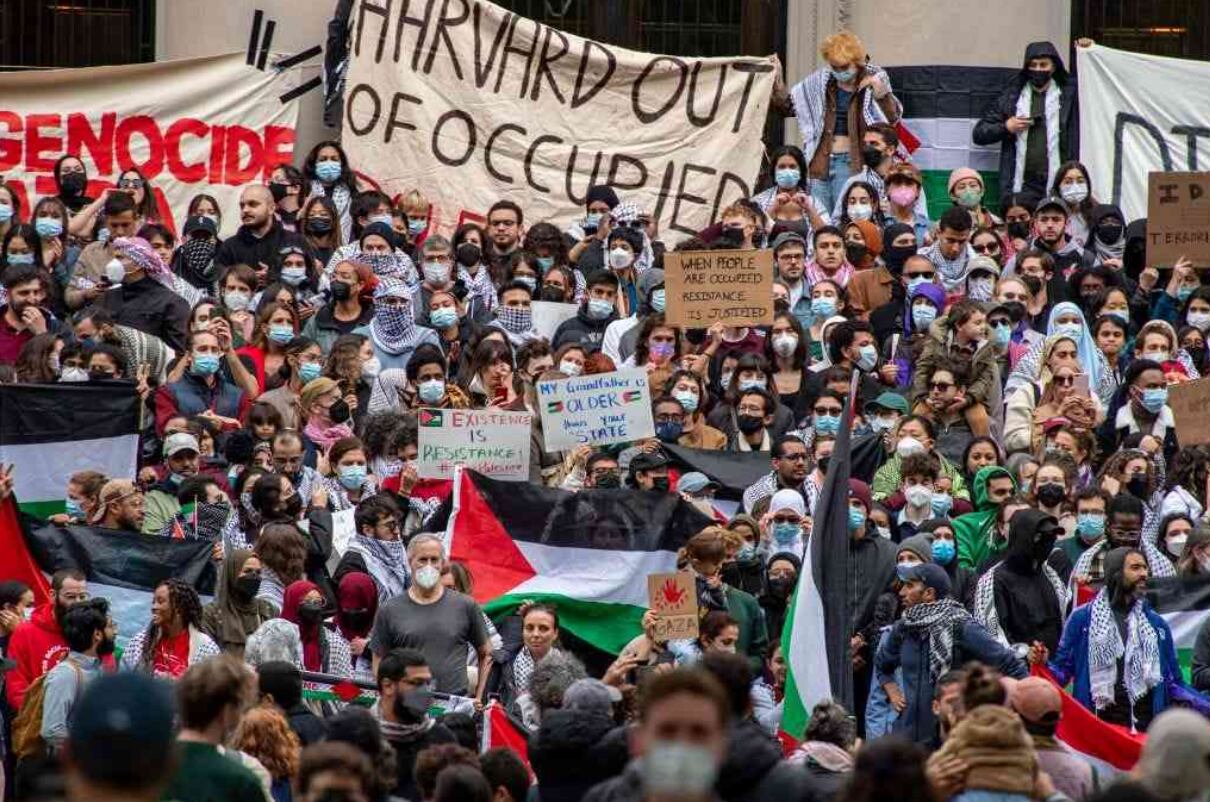 La guerra entre Israel y Hamas provocó múltiples protestas en distintas universidadesde EE.UU.