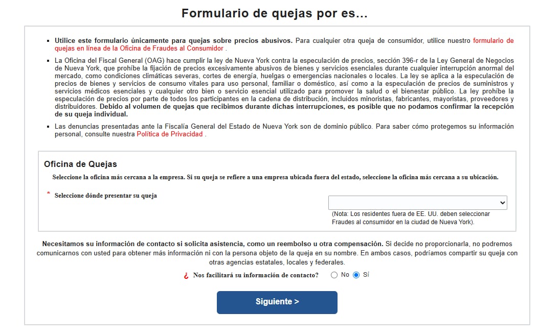 Ola de calor en Nueva York: qué productos no pueden subir de precio y dónde denunciar aumentos prohibidos 7 Nueva York abrió un formulario de quejas para denunciar abusos comerciales en medio de la ola de calor