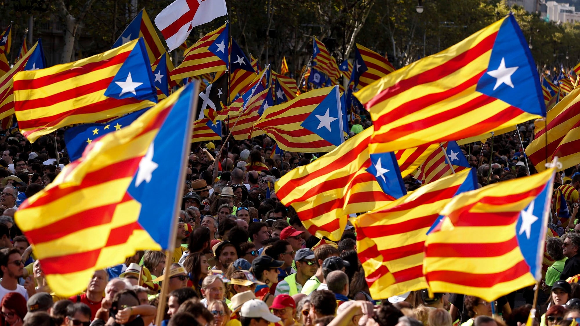 Manifestación de la Diada, el Día Nacional de Cataluña
