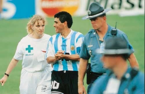 Diego Maradona fue expulsado del Mundial 94 durante el partido de la Selección Argentina con Nigeria