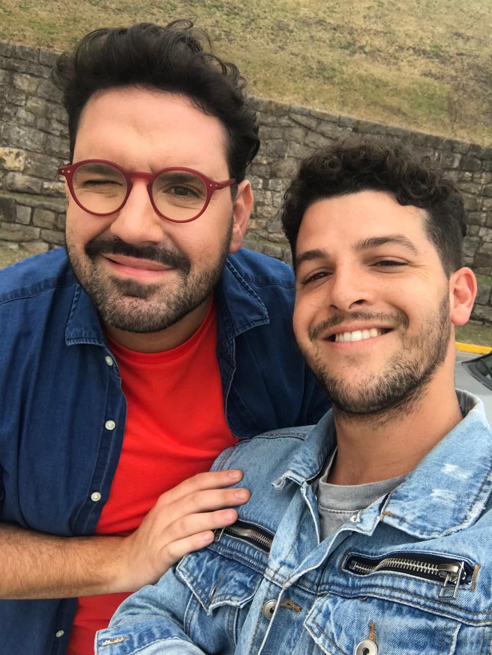 Con el pastelero mediático Damián Betular