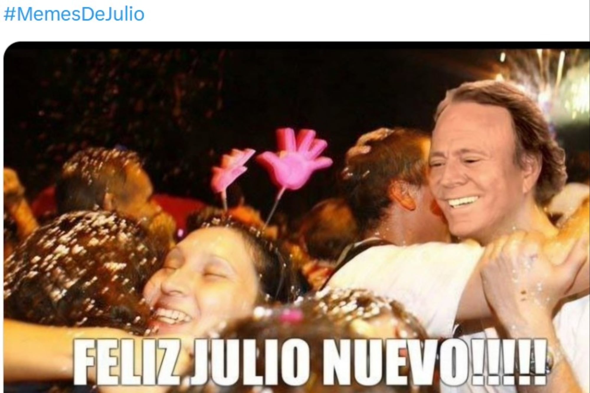 Arrancó el séptimo mes del año y estallaron los memes con Julio Iglesias y el frío como protagonistas