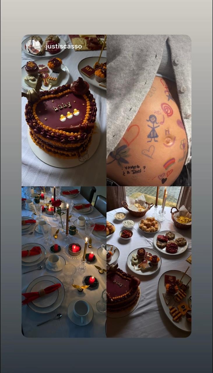 Oriana Sabatini y sus amigas celebraron su embarazo con una merienda con temática de Harry Potter (Foto: Instagram @orianasabatini)