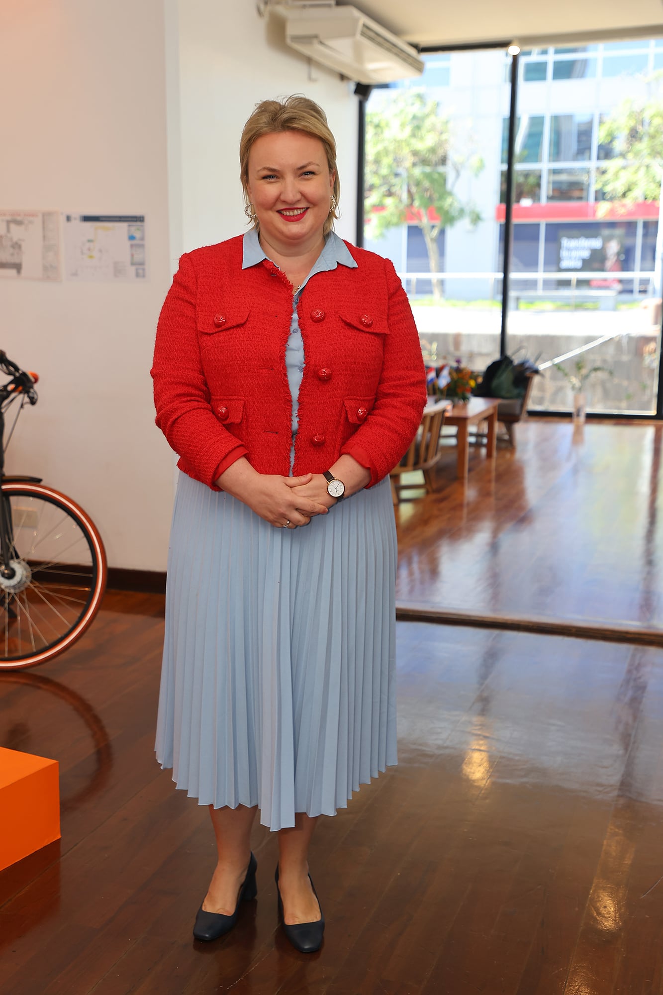 La encargada de negocios de la embajada de Polonia, Bogna Ruminowicz