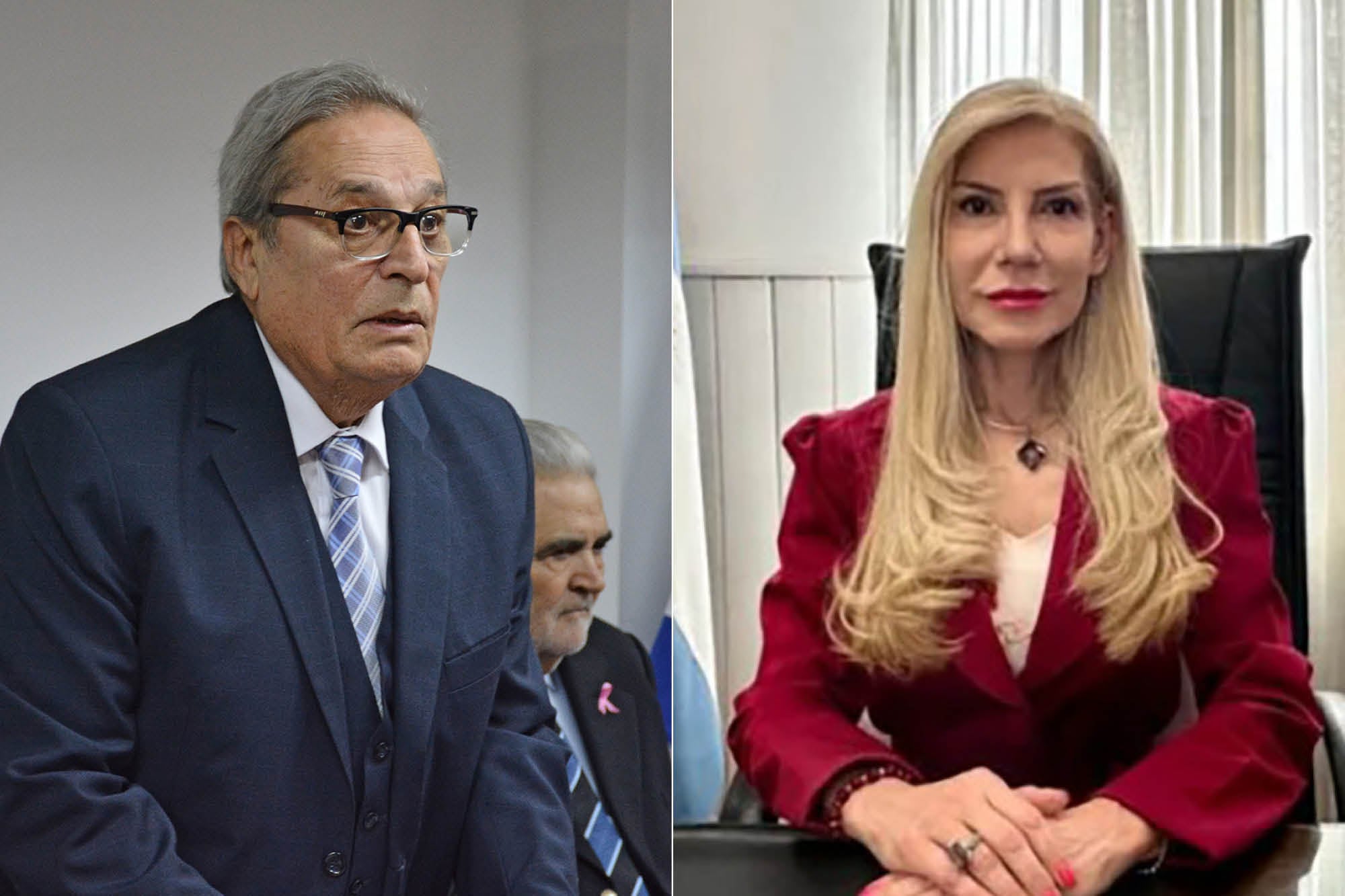 Jueces de la Corte de Santa Cruz Daniel Mariani y Reneé Fernández