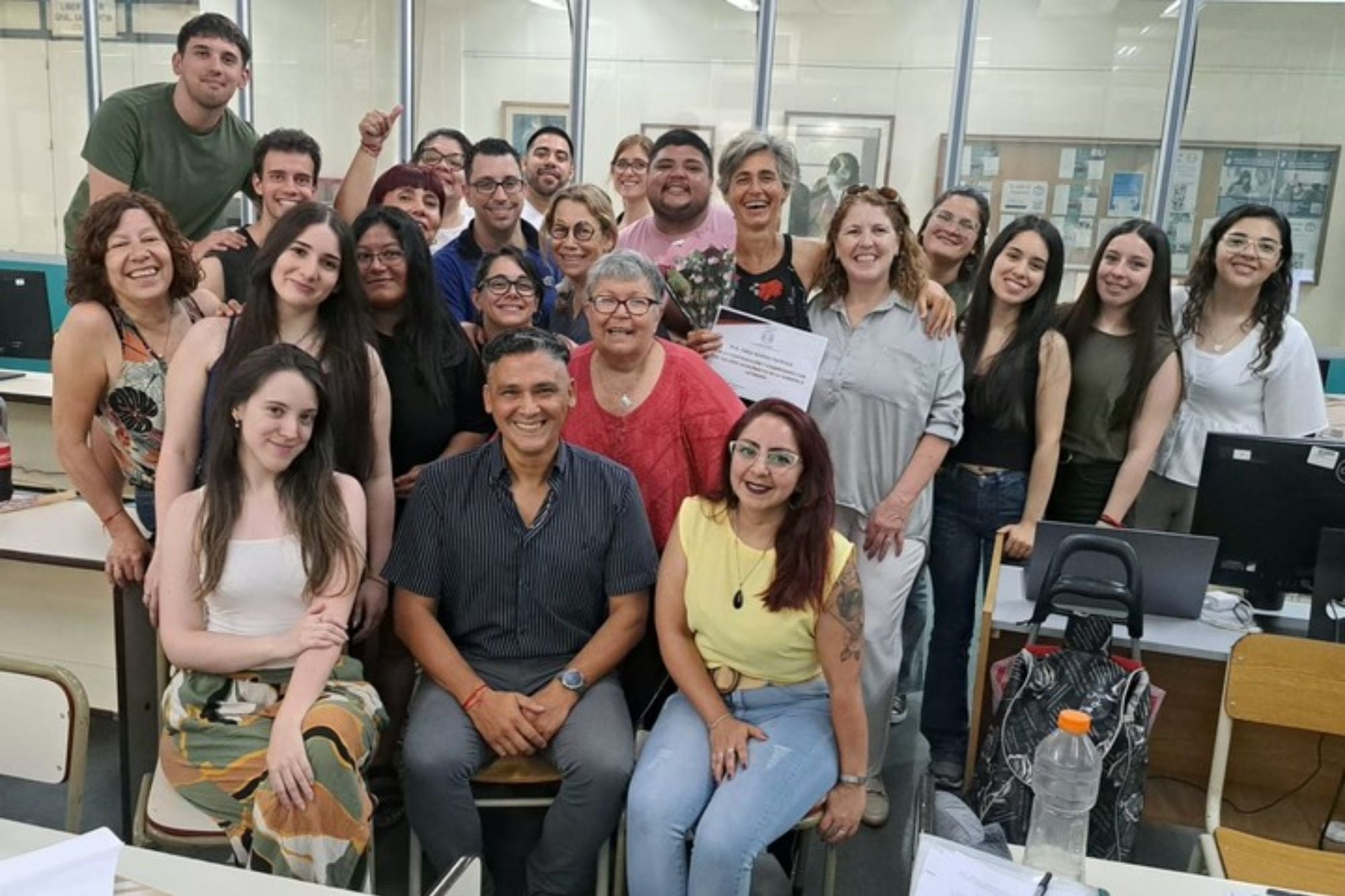 Sus compañeros de la UNLaM no la hicieron sentir excluida, según contó a LA NACION