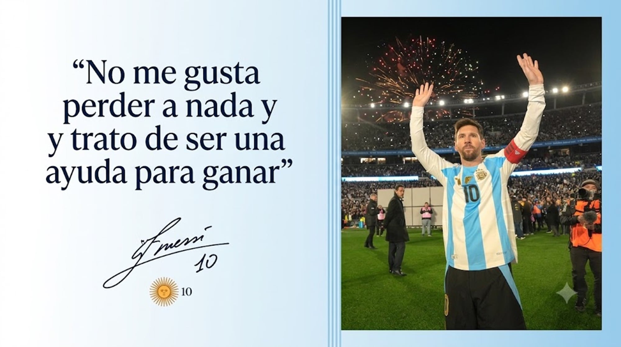 Las palabras de Messi fueron fundamentales para su recorrido en el fútbol