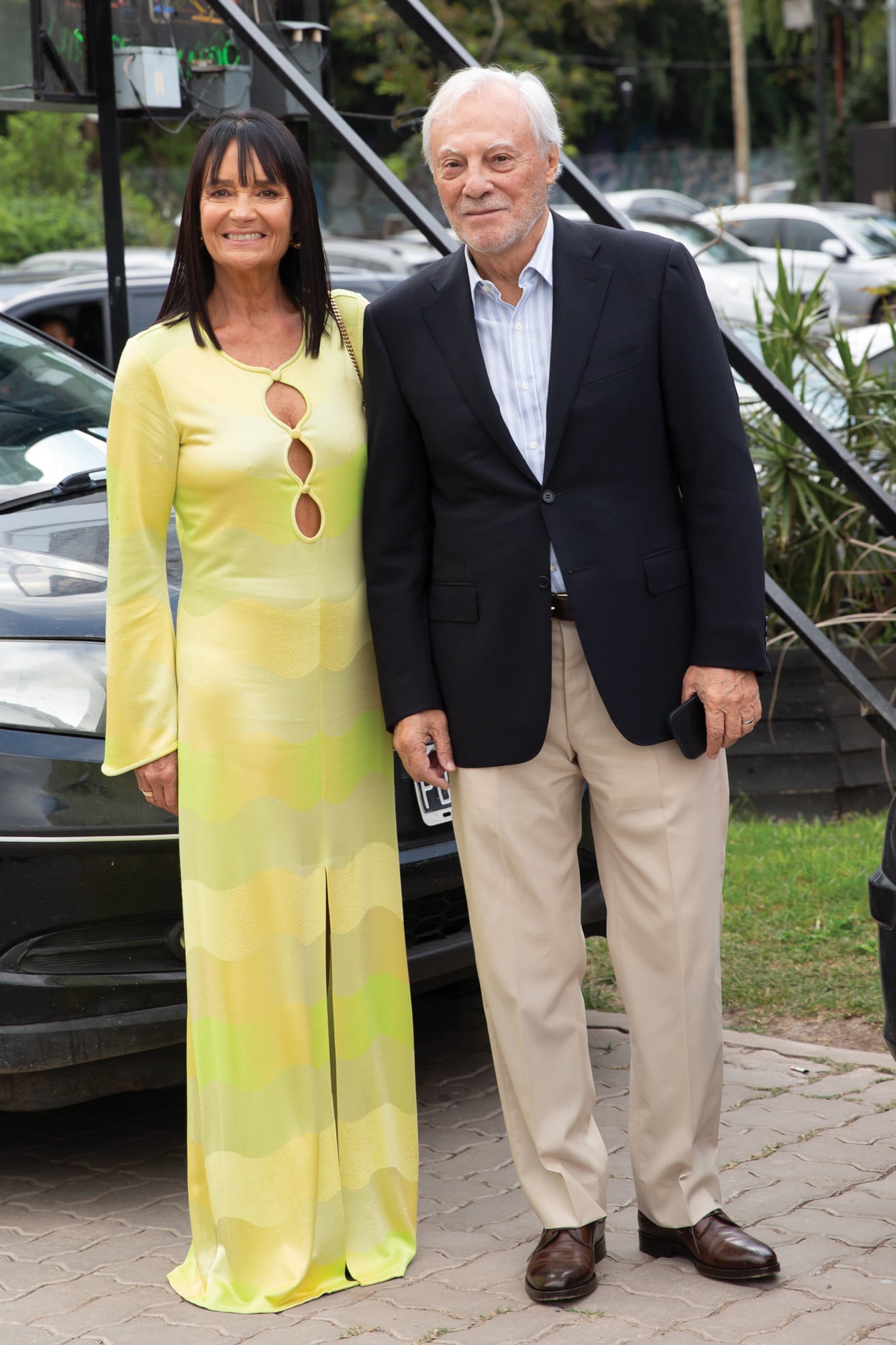 Ángeles Cibils y el abogado Jorge Landaburu (son padres de la influencer Angie Landaburu) dijeron presente.