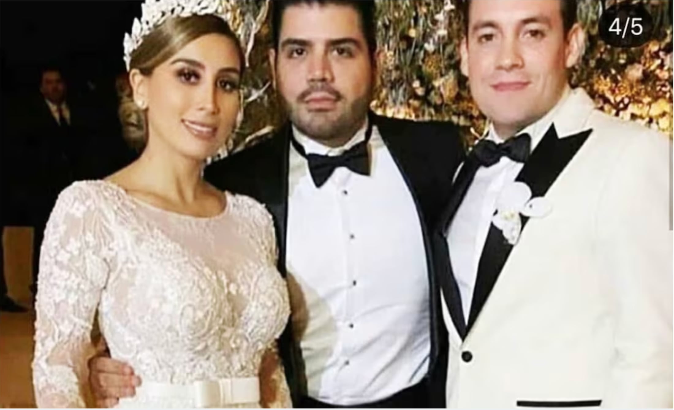 Las fotos de la boda de Alejandrina Gisselle Guzmán Salazar se filtraron por diversos medios de comunicación mexicanos (El Universal)