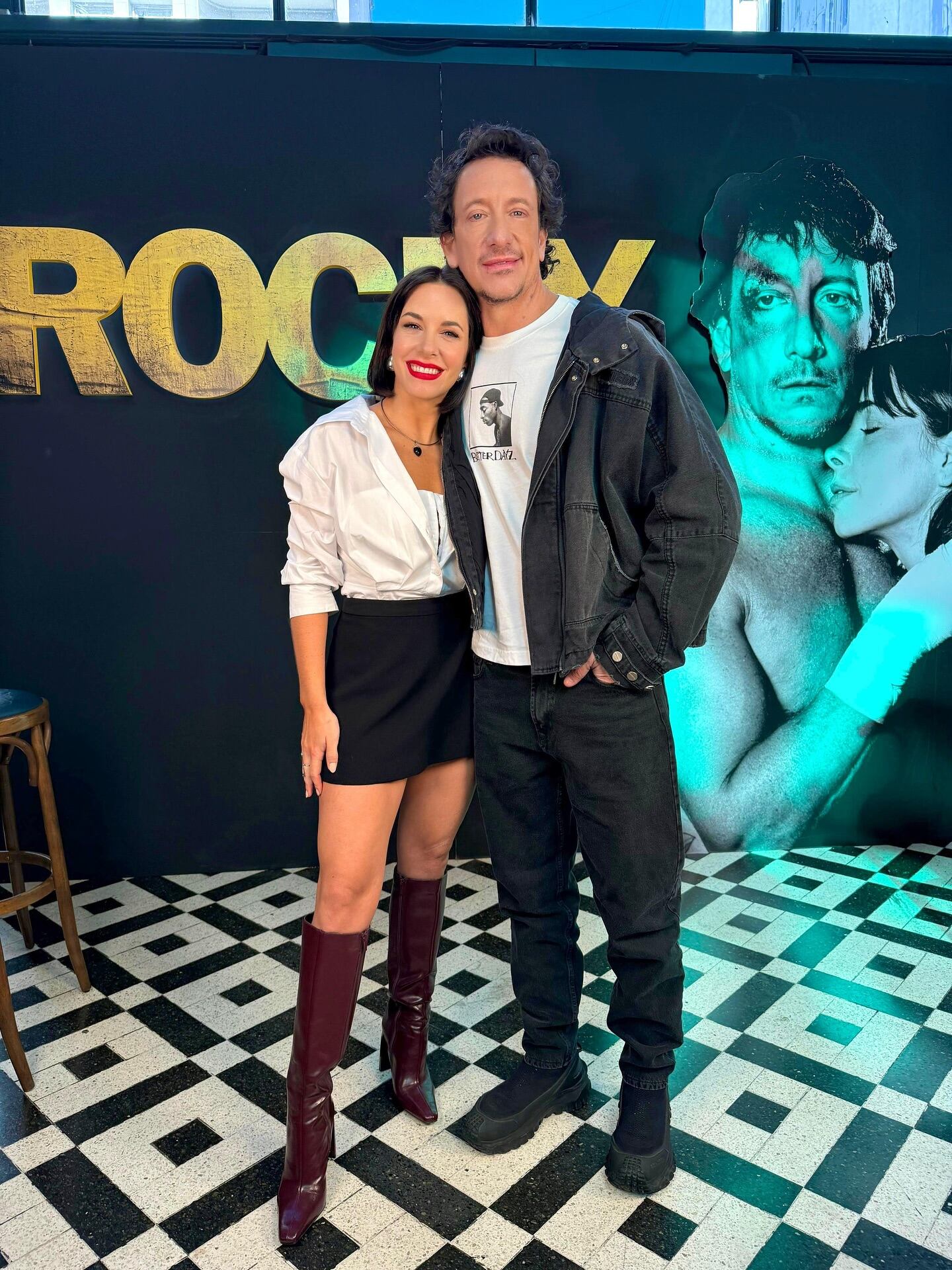 Nicolás Vázquez y Daiana Fernández comenzaron a trabajar juntos hace dos años, cuando la actriz hizo una suplencia en la obra teatral Tootsie