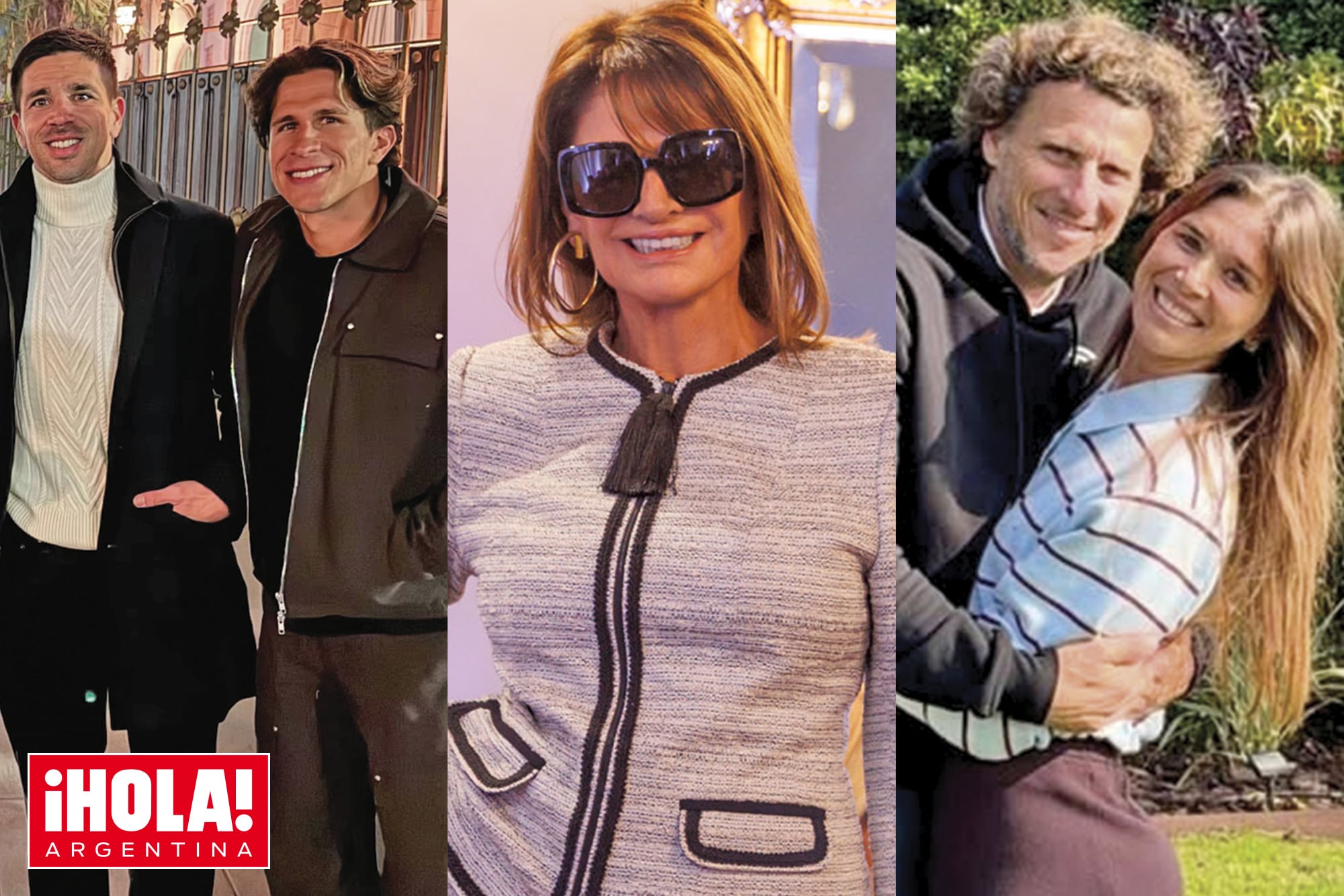 En fotos. Los hermanos Simeone juntos antes del Mundial, las ex modelos silver y una reina de oro y el cumple de la mujer de Forlán