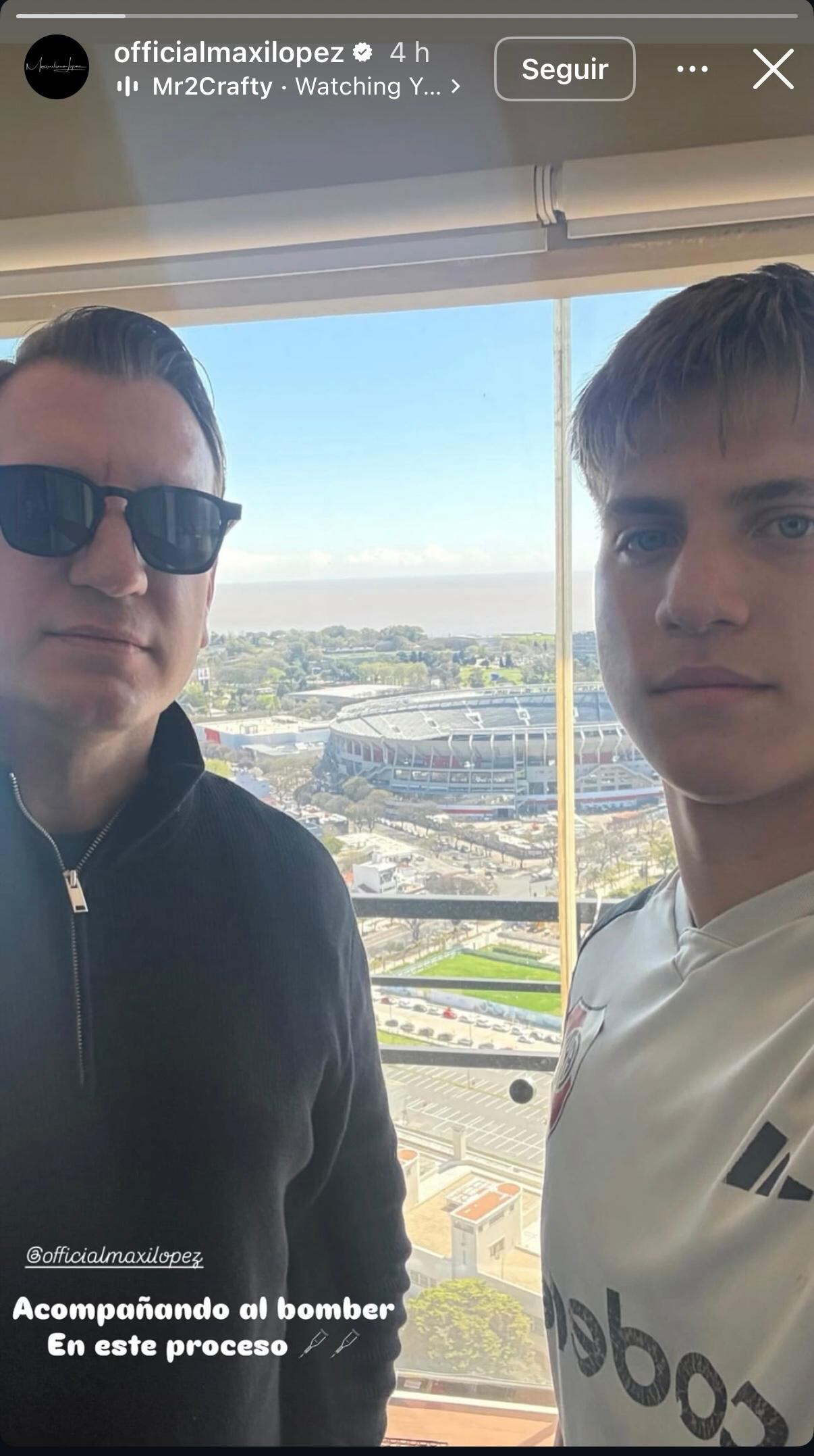 Maxi compartió una historia junto a su hijo mayor para mostrarle su apoyo