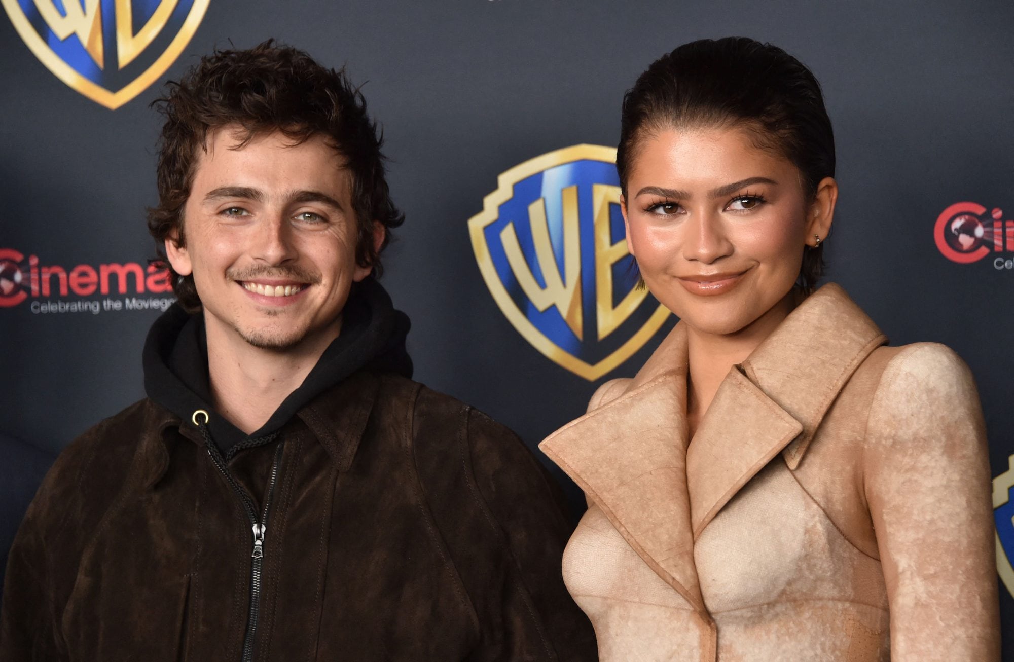 Timothée Chalamet y Zendaya, este martes en Las Vegas