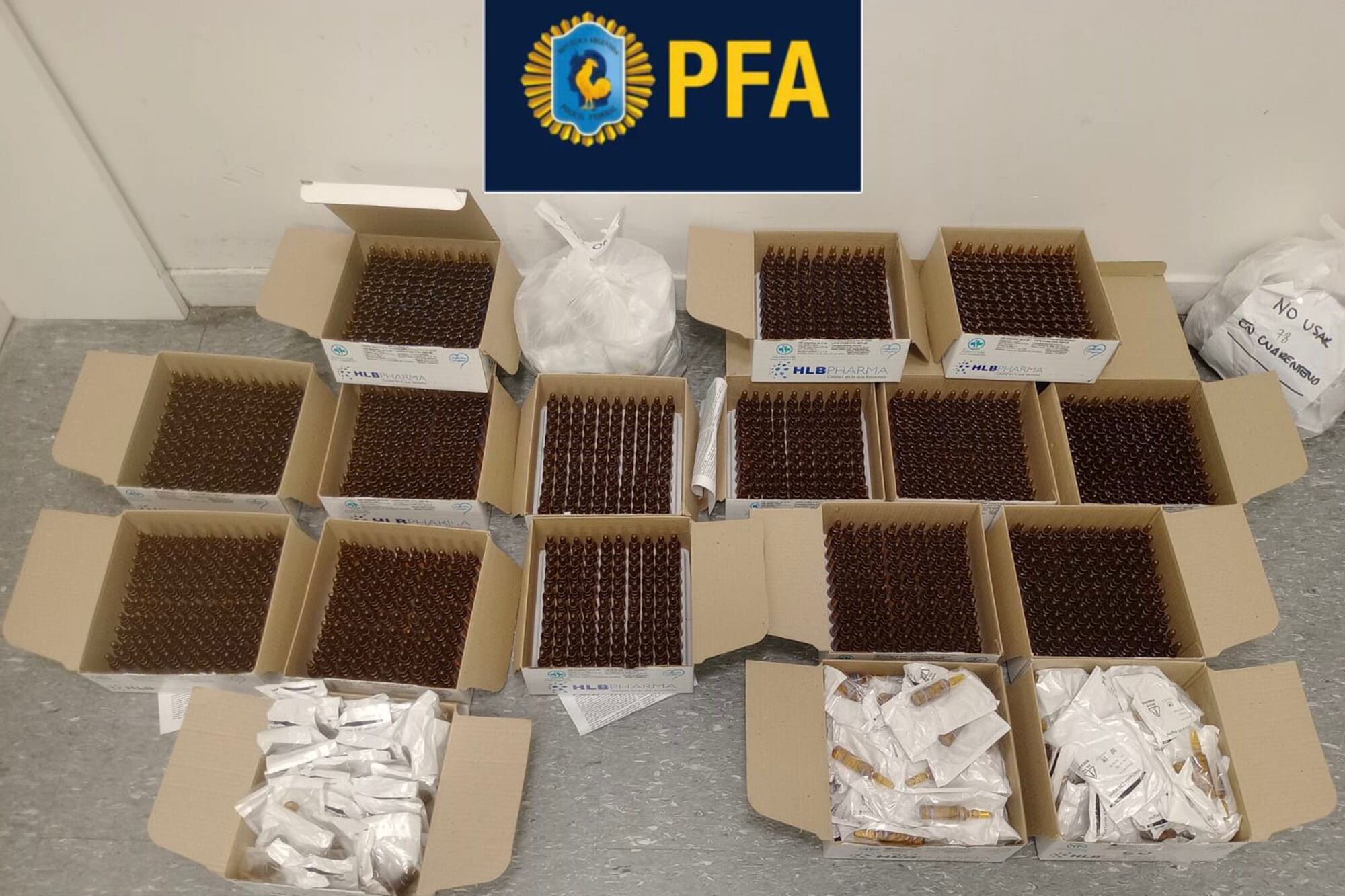 Las ampollas estaban distribuidas en centros de salud del país