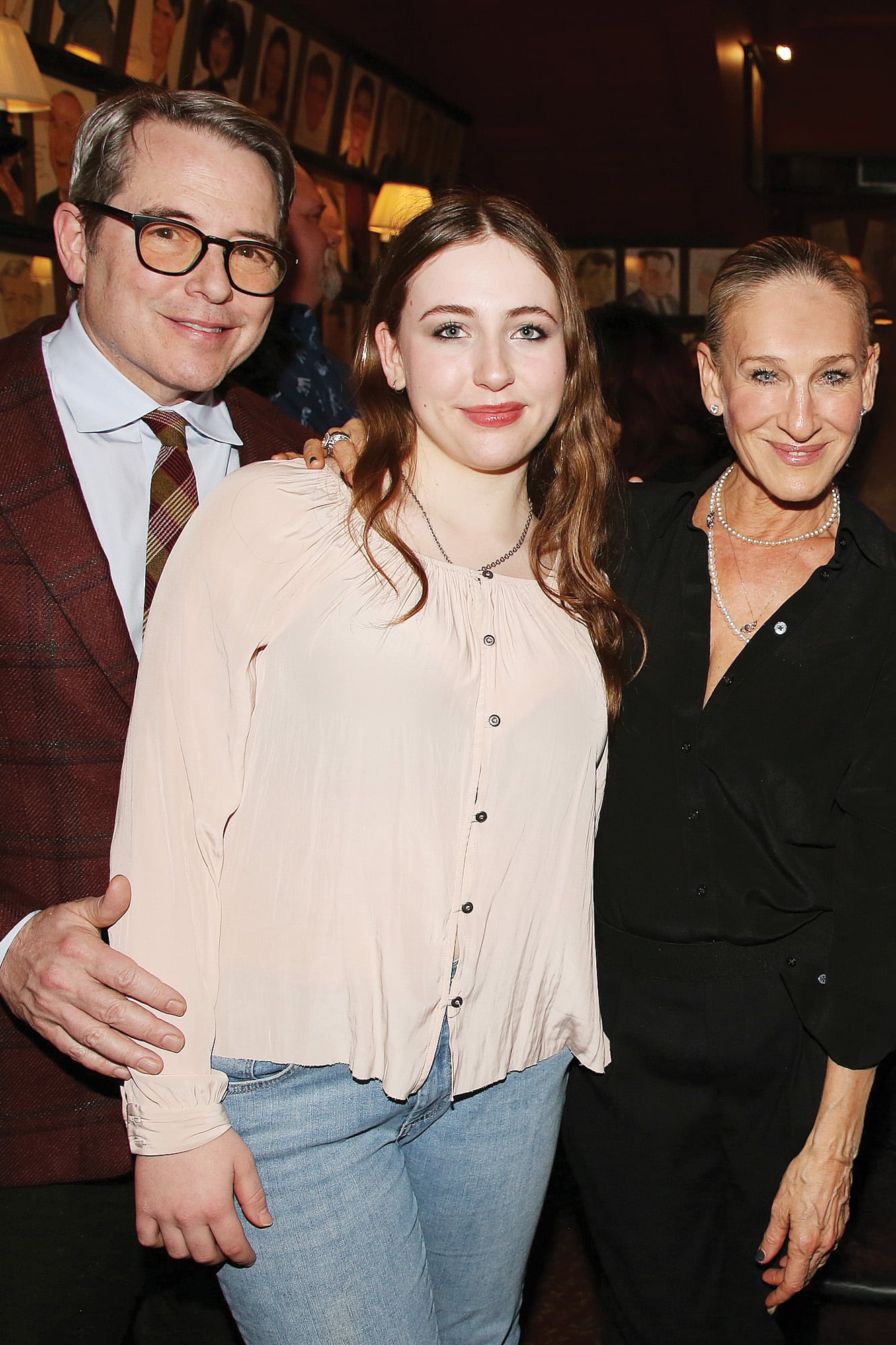 Matthew Broderick y Sarah Jessica Parker con su hija Marion Loretta
