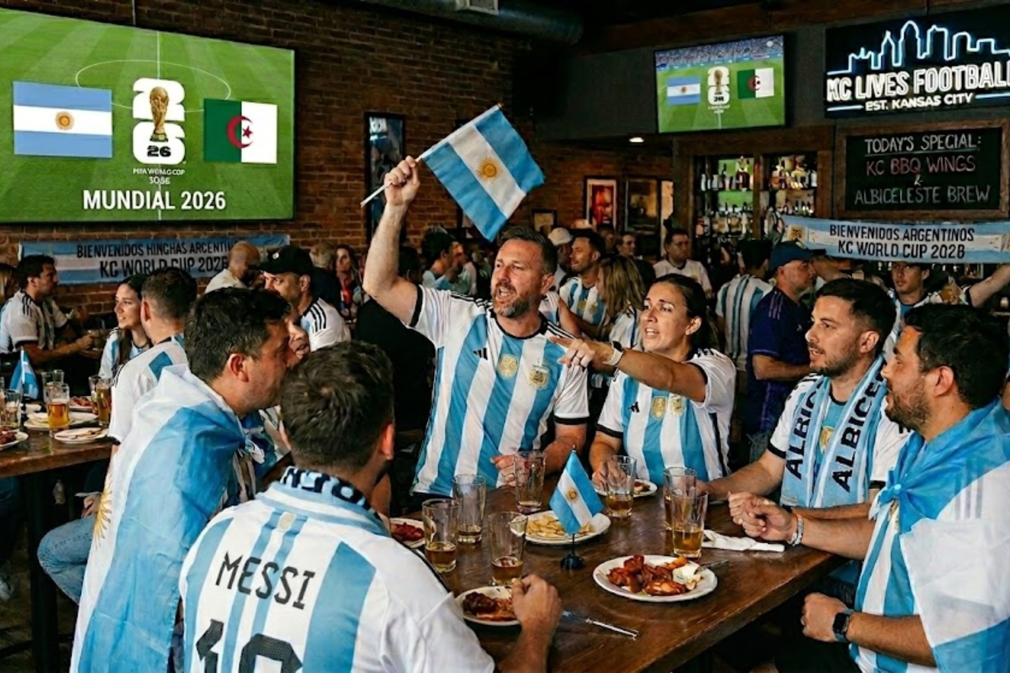 Dónde ver el Mundial gratis en Kansas City: transmisiones, bares y pantallas gigantes para Argentina vs. Argelia