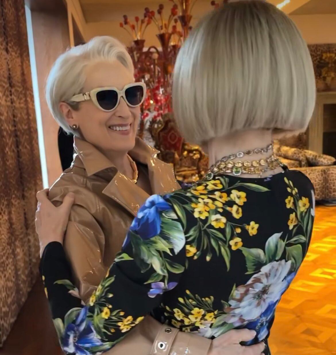 El encuentro se dio en el marco de la Milan Fashion Week 2025 (Captura: Instagram @voguemagazine)