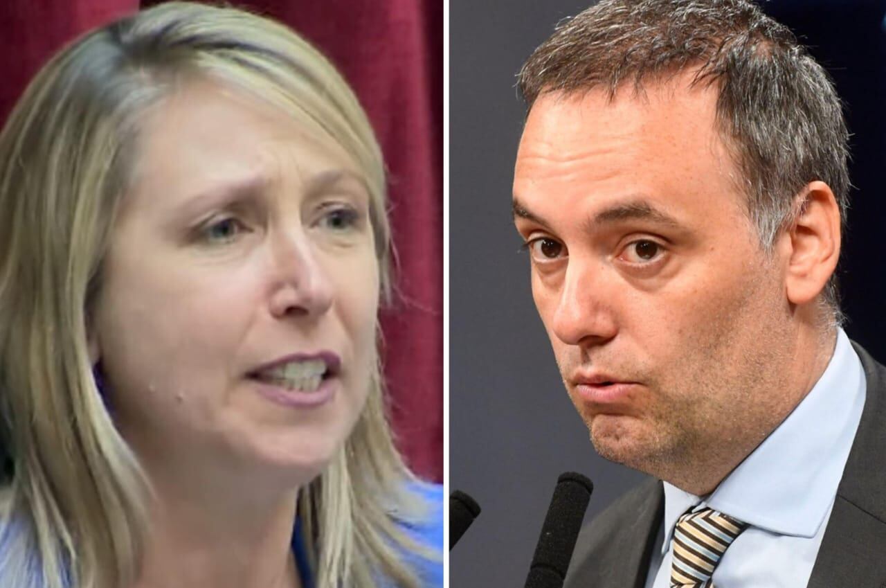 Myriam Bregman y Manuel Adorni