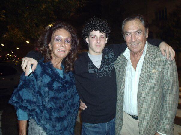 A los 11 años con Coca y Juan Carlos Calabró