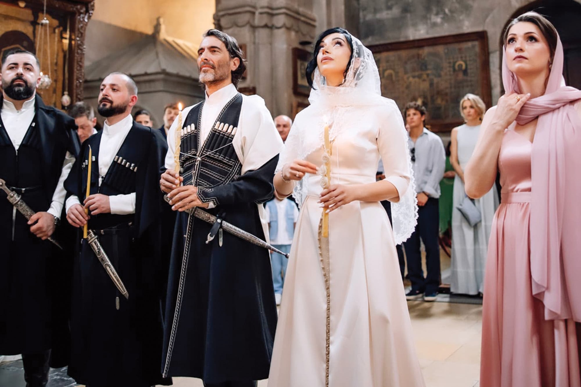 El 26 de julio pasado, Carlo y Mariam se casaron por el rito cristiano ortodoxo en el monasterio de Samtavro, en Georgia