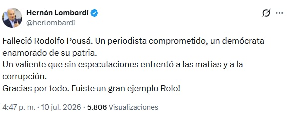 Las palabras de Lombardi